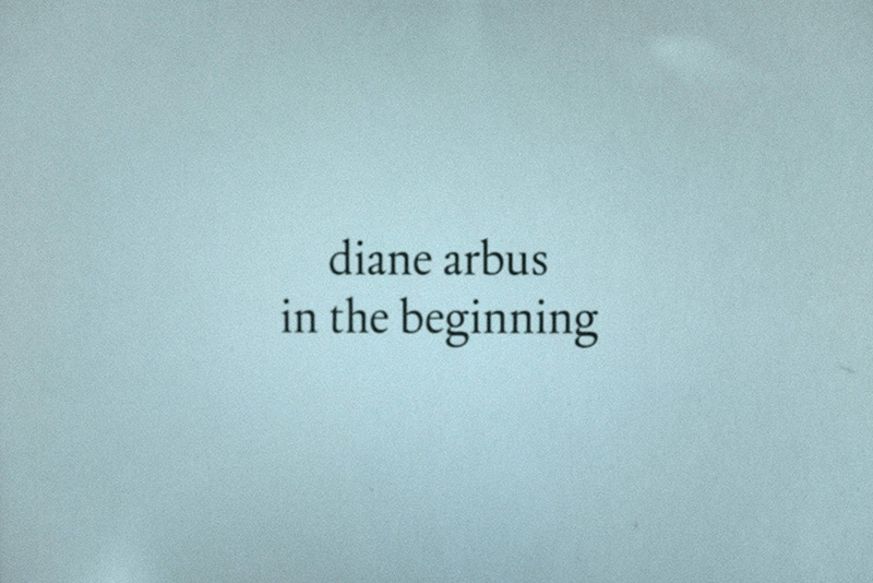 Diane Arbus in the beginning